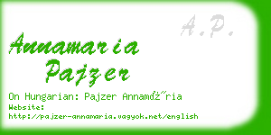 annamaria pajzer business card